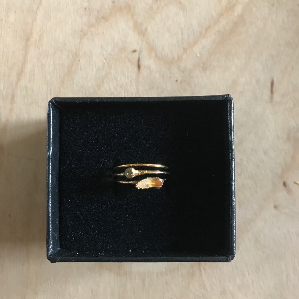 Gold Stacking Rings Size 8